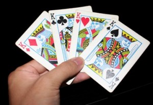 Meilės būrimas žaidimo kortomis – Keturi Karaliai